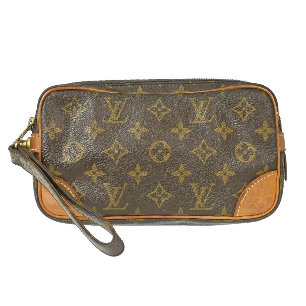 Louis Vuitton Marly Dragonne Clutch Monogram Canvas PM